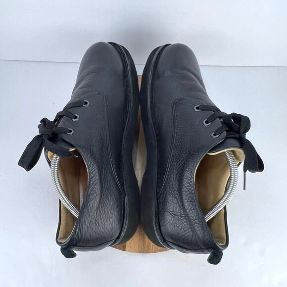 EUC Samuel Hubbard 'Free' Black Leather Shoe Oxford Lace-Up Plain Toe Vibram 10 - Picture 6 of 10